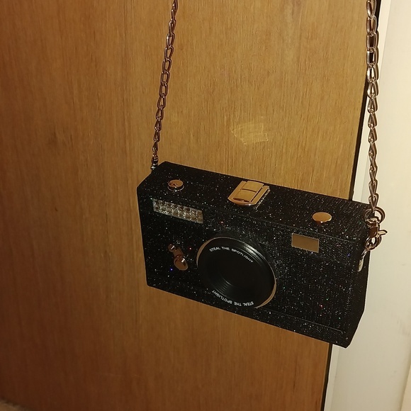 Black / Silver Camera Purse - Picture 8 of 8